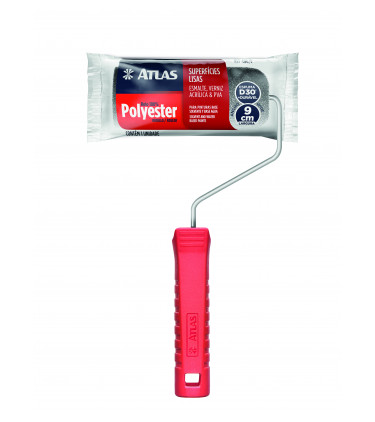 ROLO DE PINTURA DE ESPUMA CINZA 9CM